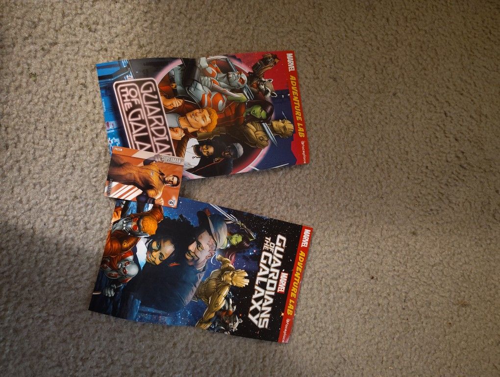 2 Guardians Of The Galaxy Posters And A Superman Collectable Card For 5$