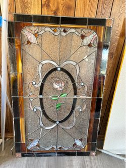 🌹 Vintage/Antique Stained Glass Window