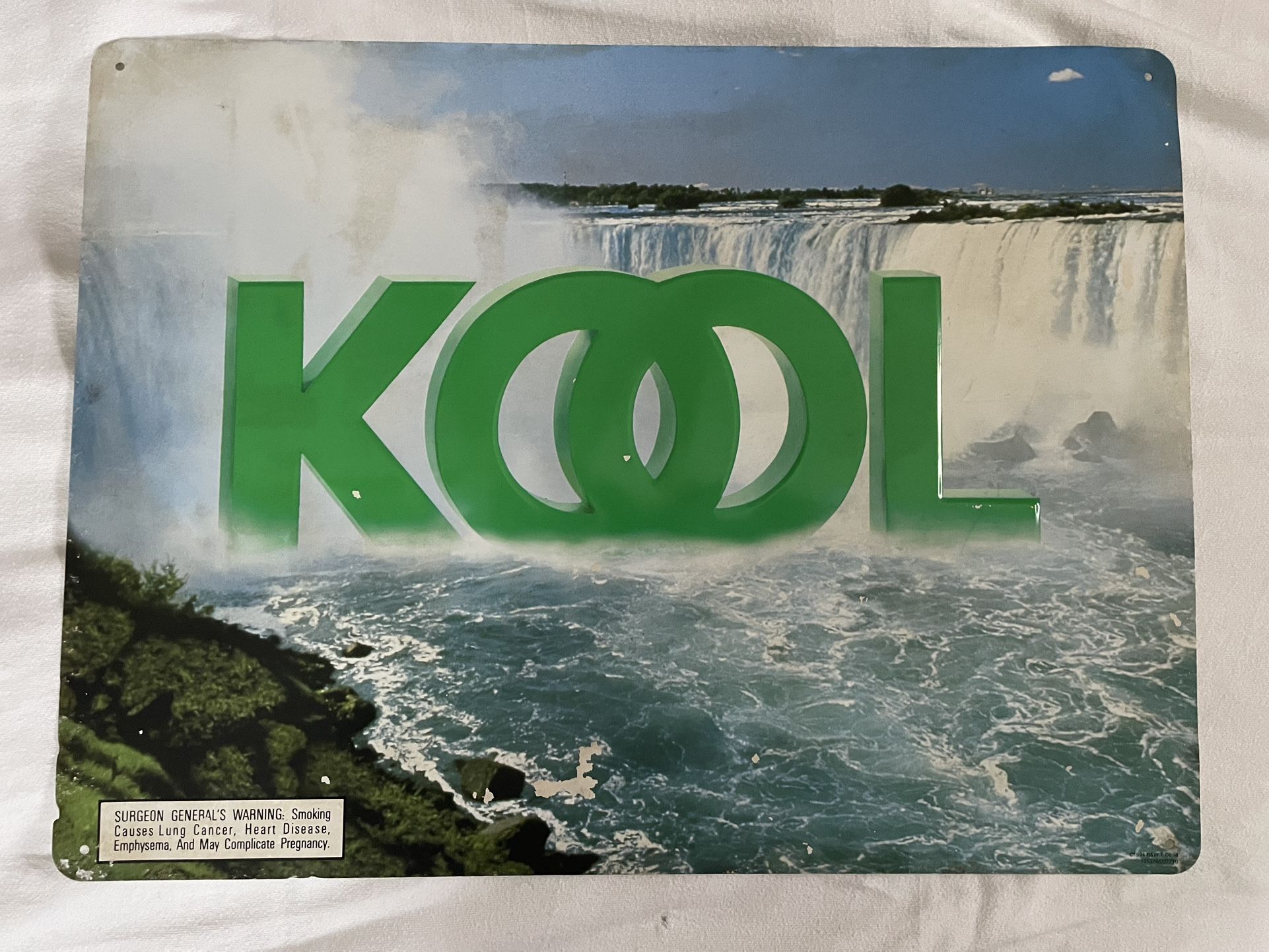 Vintage Kool Tin Advertising Sign