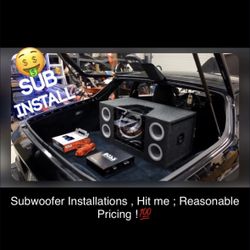 Install Subwoofers , PLEASE READ DESCRIPTION BELOW!