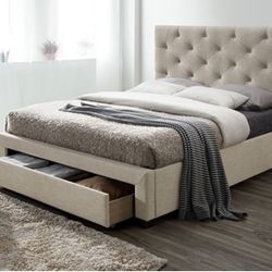 Queen Bed Frame Mattress Sold Separately
