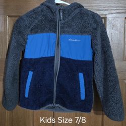 Kids Size 7/8 Zip-Up Sweatshirt