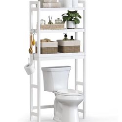 Assembled New Over The Toilet Storage 3-Tier Over Toilet Bathroom Organizer with Adjustable Shelf