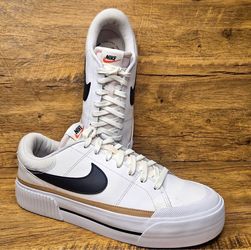 Nike Womens Court Legacy Lift Platform Shoes Size 10