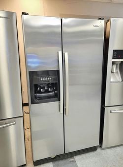 Whirlpool Side‑by‑Side Fridge – Stainless, Ice & Water