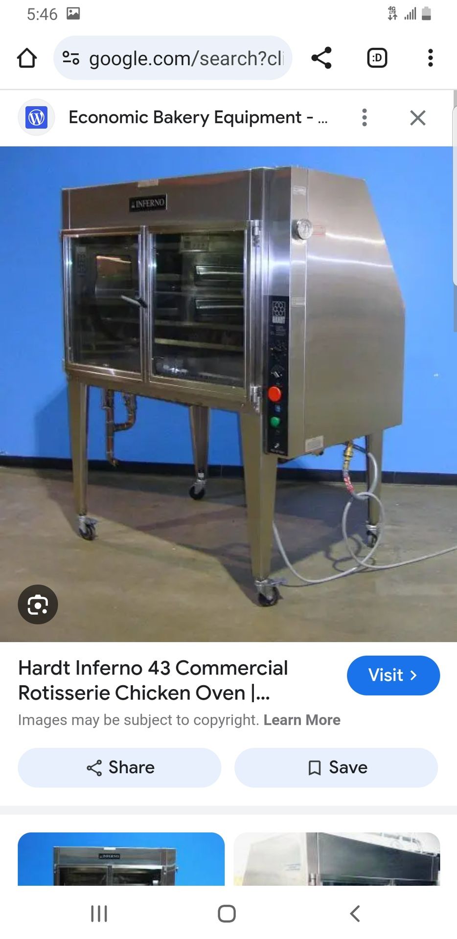 Rotisserie Chicken Oven Used