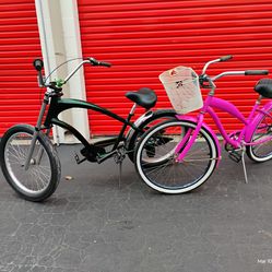 Bikes, custom painted beach cruiser s.