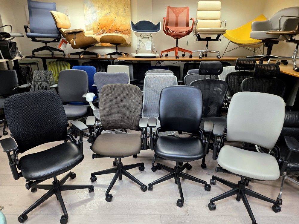 🔥 RATED #1 CHAIR STEELCASE LEAP V2 MANY NEW & USED FABRIC & LEATHER OPTIONS AVAILABLE SEE DESCRIPTION FOR PRICING