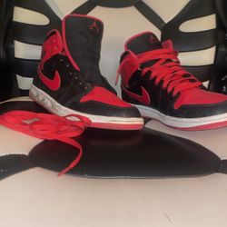 air Jordan 1 red and black size 11"