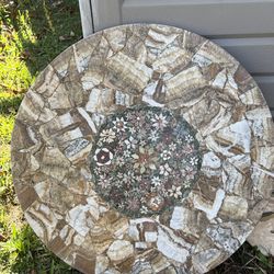 Brazilian  marble inlays/table/decorative