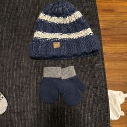Kids Toddler Hat And Gloves 2t-4t