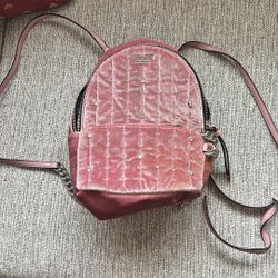 Victoria’s Secret Baby Pink Velvet Backpack