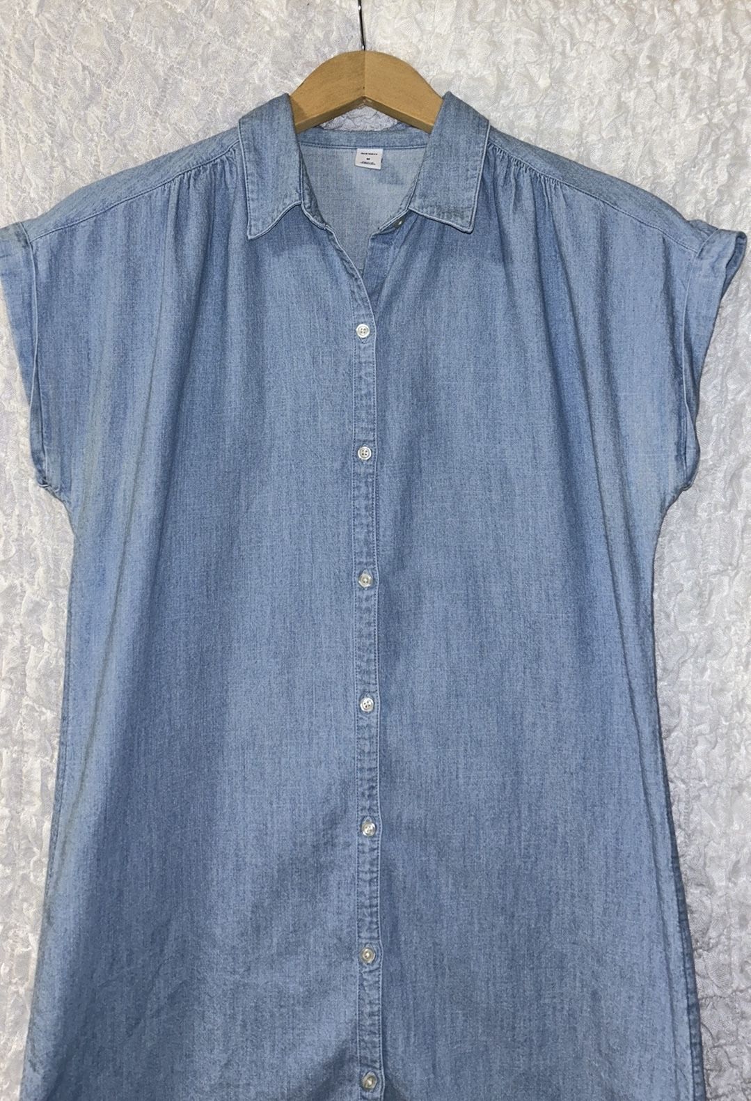 Old Navy: Lightweight, Short Sleeved, Button Front Dress/Tunic, Size: Medium
