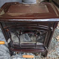 Wood burning stove fireplace hearthstone