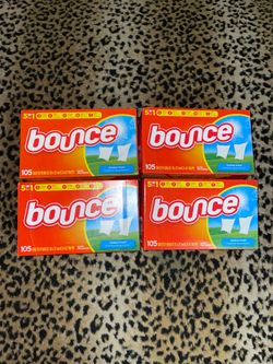 4🔥boxes of 105 bounce dryer sheets all 4 for $20 firm on price