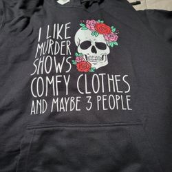 Brand NEW Unisex Hoodie Sweatshirt - Black - Size Large