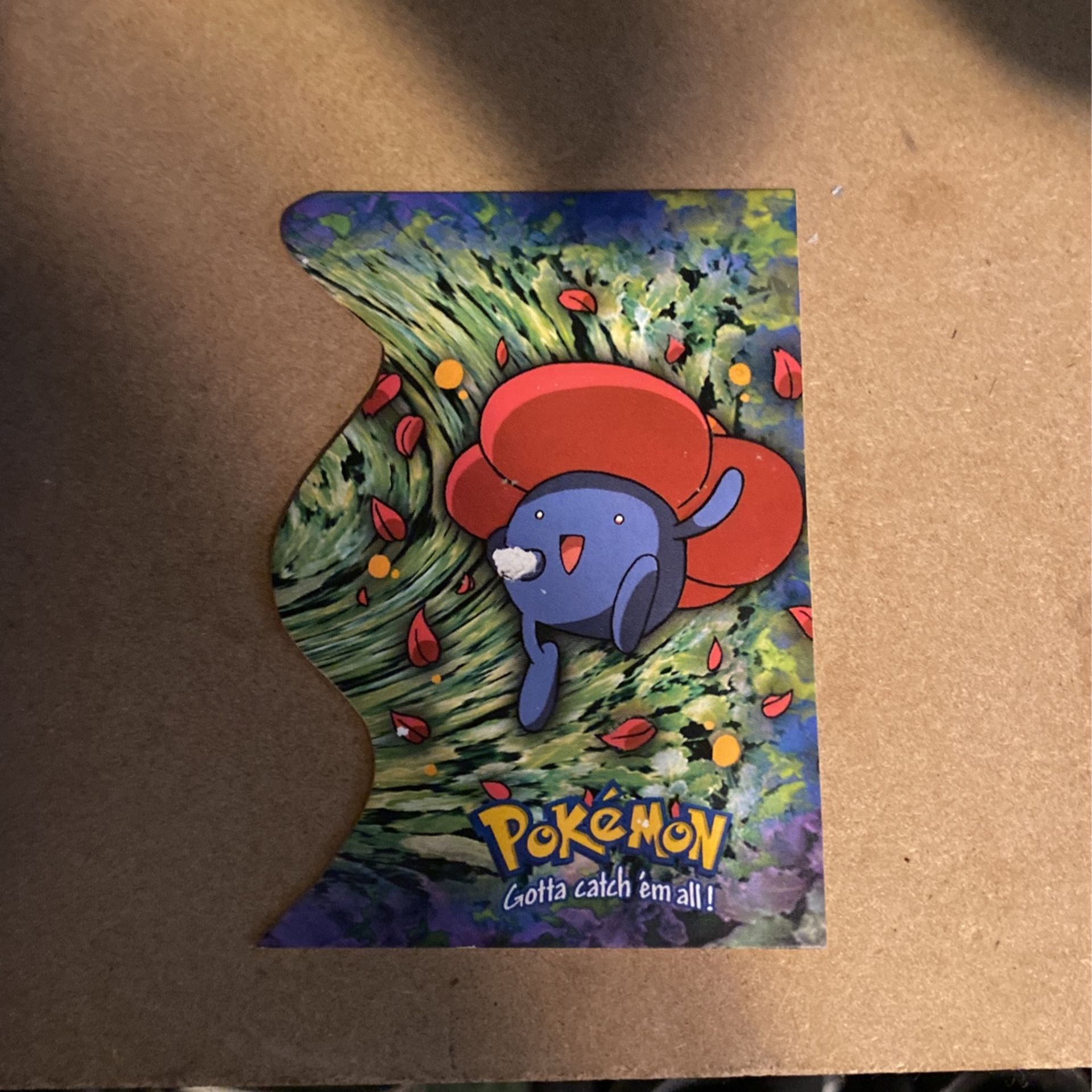 1998 topps pokemon EV6 of 12 #45 Vileplume Die-cut Card