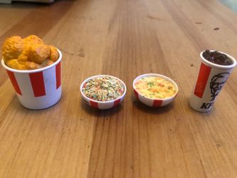 KFC Miniature Food Set 4 Pieces