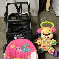 Baby Trend Stroller, Baby Walker, Baby Bouncer $50 For Everything 