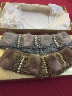 Pearl and Fur chokers
