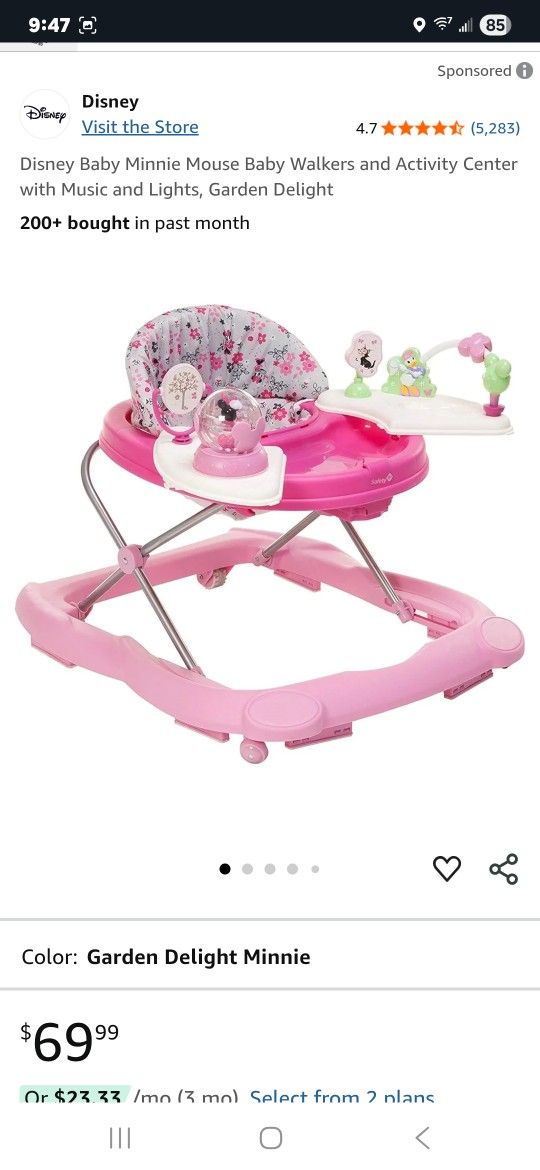 Mini Mouse Walker And Bouncer