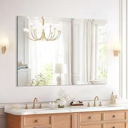 *NIB* Frameless Mirror with Beveled Polished Edge 20"x28