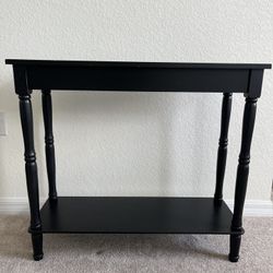 Black Wooden Console Table