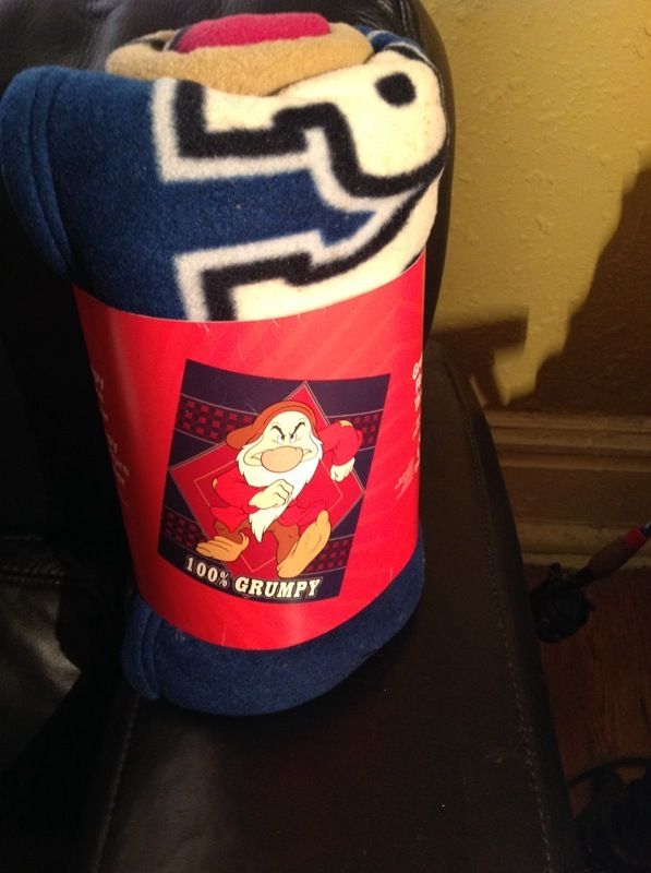 Disney Grumpy fleece throw