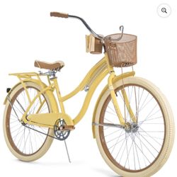 Huffy Like New Old School Cruiser Bike  In Yellow