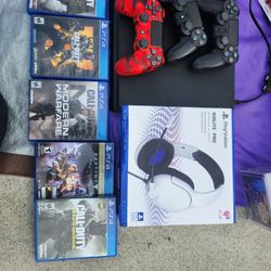 Sony Play Station   3remot Control  5 Games