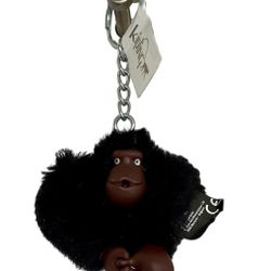     NWT Kipling Black DAVINA Monkey Keychain