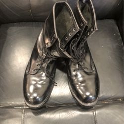 Black shiny boots NEOPRENE 