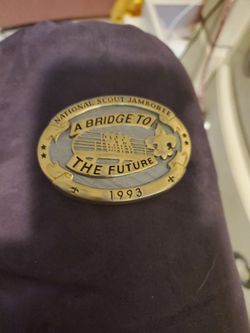 National Scout Jamboree Brass Belt Buckle