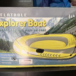 NIB Explorer Boat with Used Oars