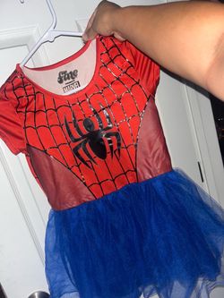 Spider girl costume dress (fits 4/6 yr old)