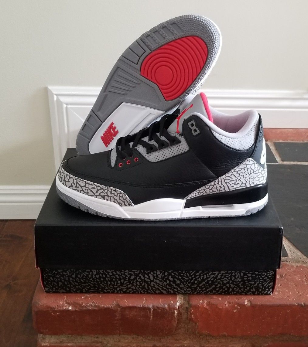 Air Jordan 3 Retro Black Cement Size 11