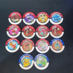 Pokemon Battrio Coin Chip Tokens Bundle Of 14
