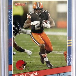 2021 Panini Donruss Football Throwback 91 Nick Chubb