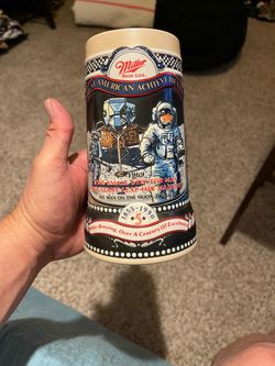 Miller NASA Commemorative Stein 1969 Moon Landing Era Vintage Space Collect
