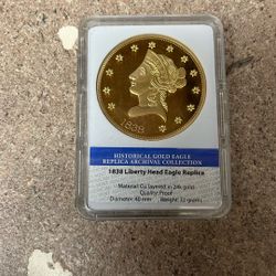 1838 liberty head eagle replica 