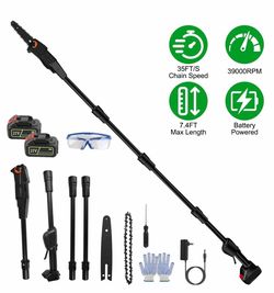 Electric Cordless Pole Saw Tree Trimming Battery Powered Chainsaw Extension Rods  Only Meet up parking area  2790 Cabot Dr Ste 160 Corona, CA  92883
