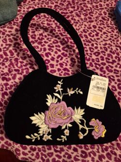 Vintage velvet handbag