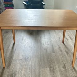 Mid Century Style Light Weight Wood Dining Table 