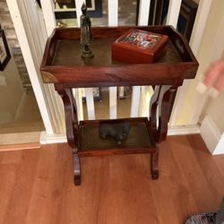 Two Tier wood end table 