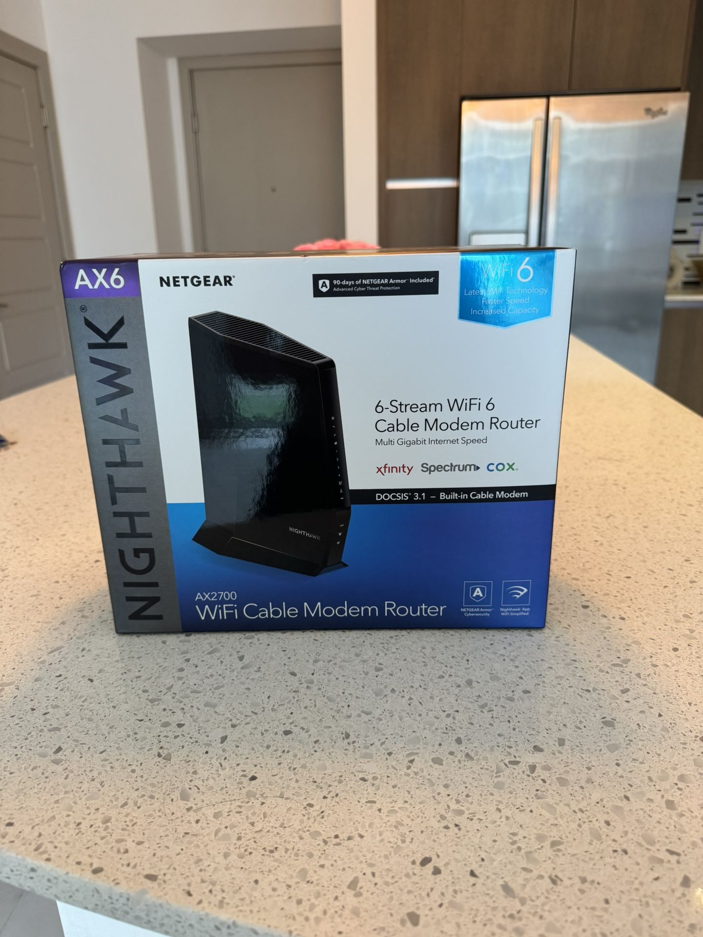 Netgear Nighthawk 6-Stream WiFi 6 Cable Modem Router