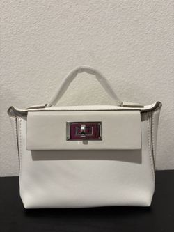 Katty Dumpling White Mini Handbag