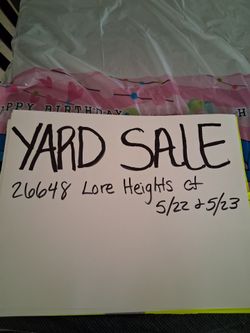 Yard sale hemet