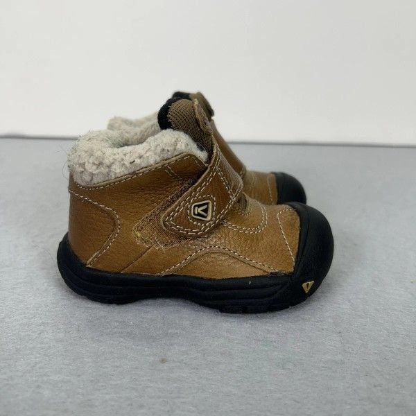 KEEN Winter Mid Ankle Boots Brown Waterproof Baby Toddler Kids Size 9 Shoes Snow