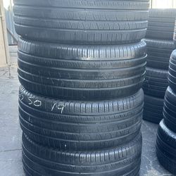 SET OF TIRE 265 50 19 PIRELLI 85% LIFE
