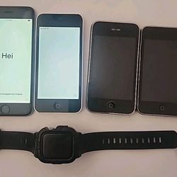 Apple Mixed Lot Of 6 Devices - iPhone, iPods, iwatch - For Parts/Repair